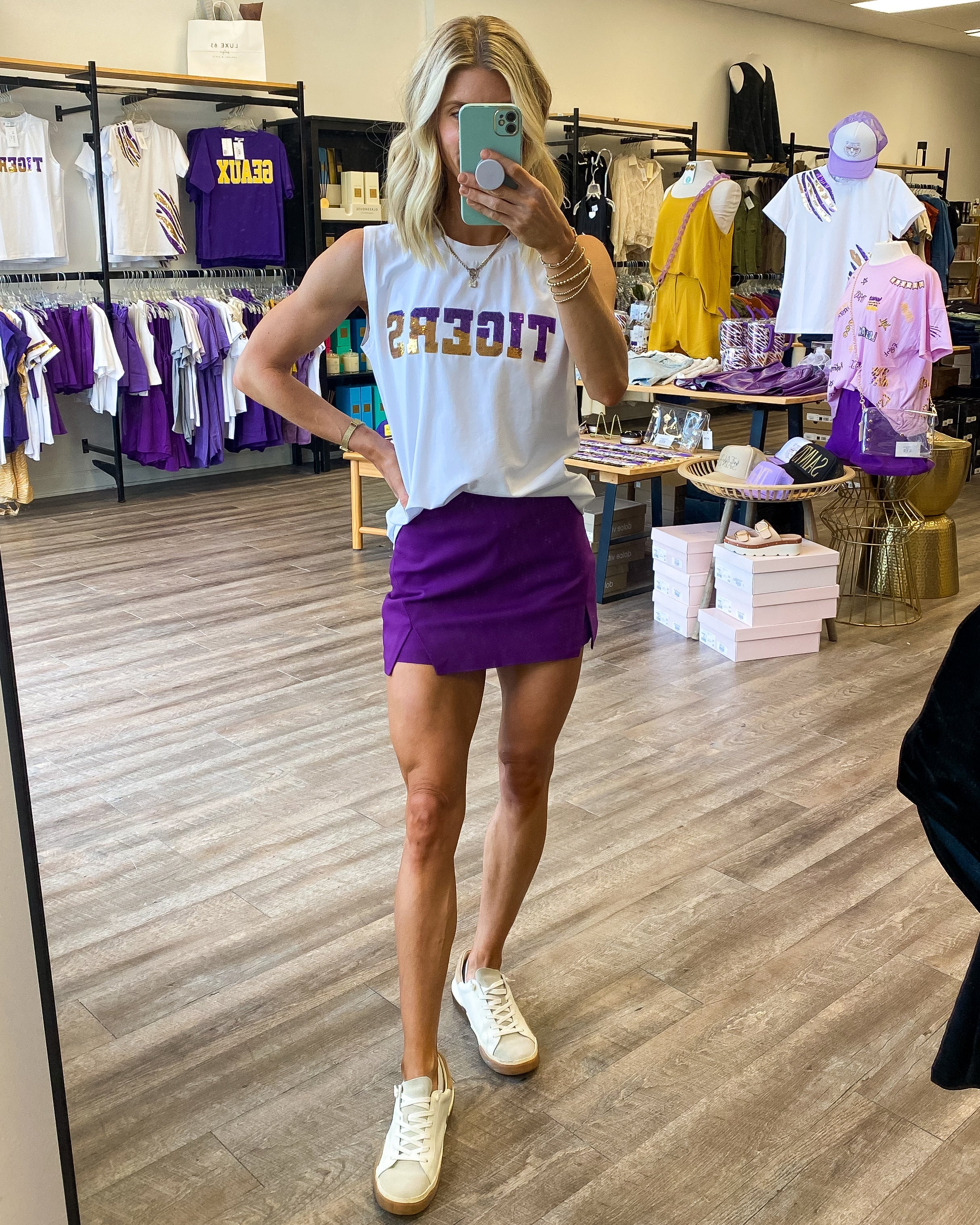 TIGERS Sequin Tank